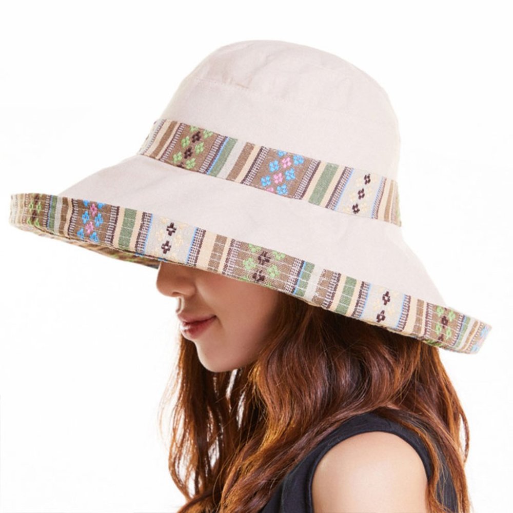 Womens Sun Summer UV Protection Floppy Bucket Hat